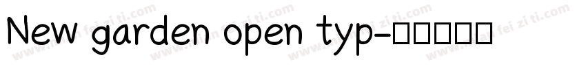 New garden open typ字体转换